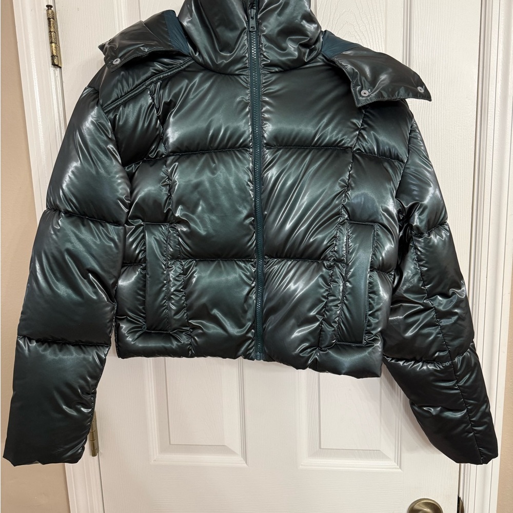 Women's Hunters Green Puffer Jacket